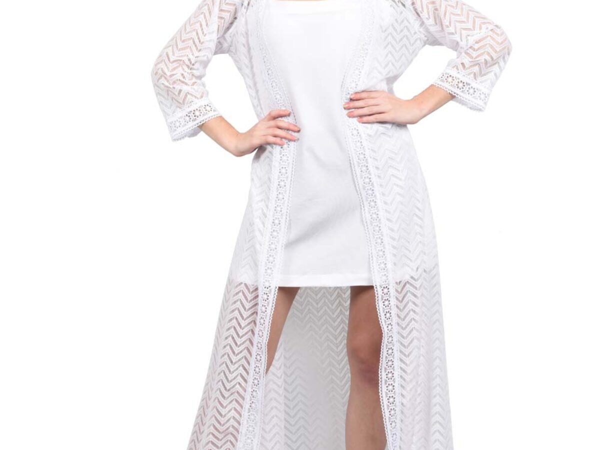 Long lace coat sale